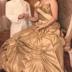 Formal custom made evening gown